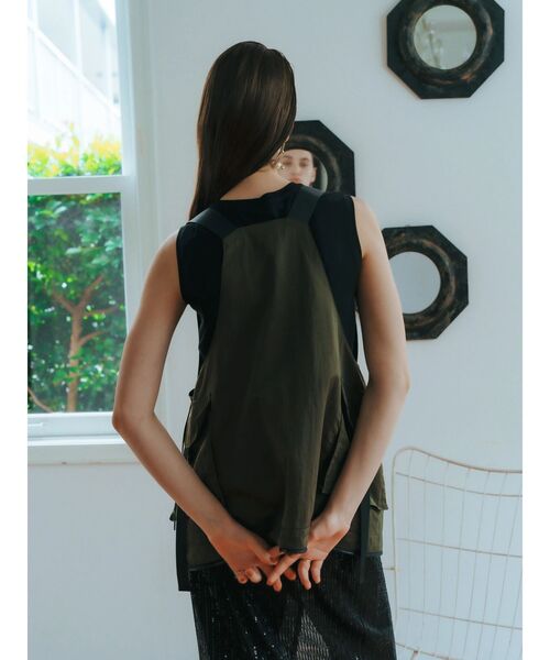 「Editt by YECCA VECCA」 ベスト FREE ブラック レディース_画像9