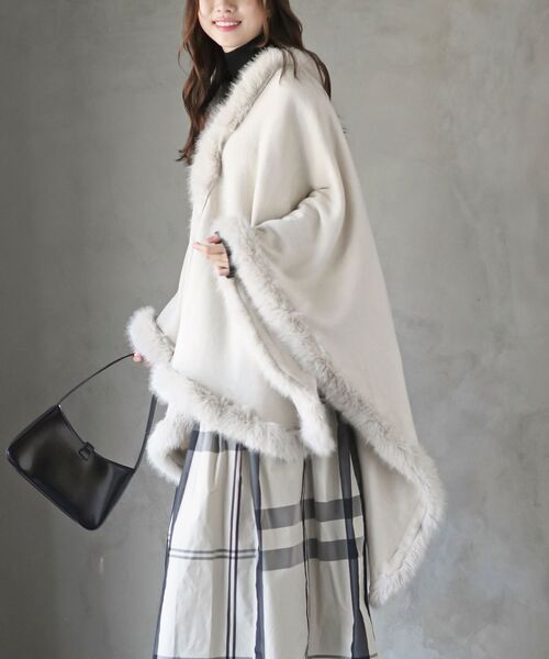 「rps」 ポンチョ フリー ベージュ系その他 レディース_画像3