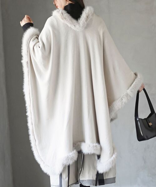 「rps」 ポンチョ フリー ベージュ系その他 レディース_画像4