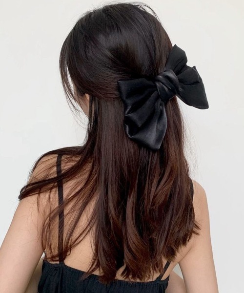 shoppinggo ヘアクリップ リボンバレッタ ヘアクリップ ヘアアクセ
