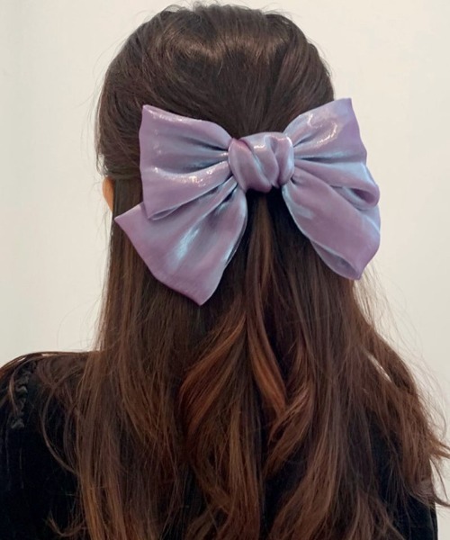 shoppinggo ヘアクリップ リボンバレッタ ヘアクリップ ヘアアクセ