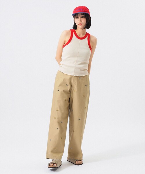 BEAMS BOY（ビームス ボーイ） ワイドパンツ チノパン ボーイ ドッグ
