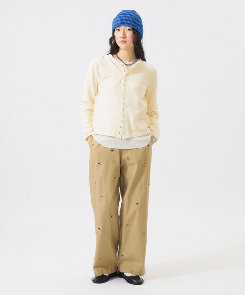 BEAMS BOY（ビームス ボーイ） ワイドパンツ チノパン ボーイ ドッグ