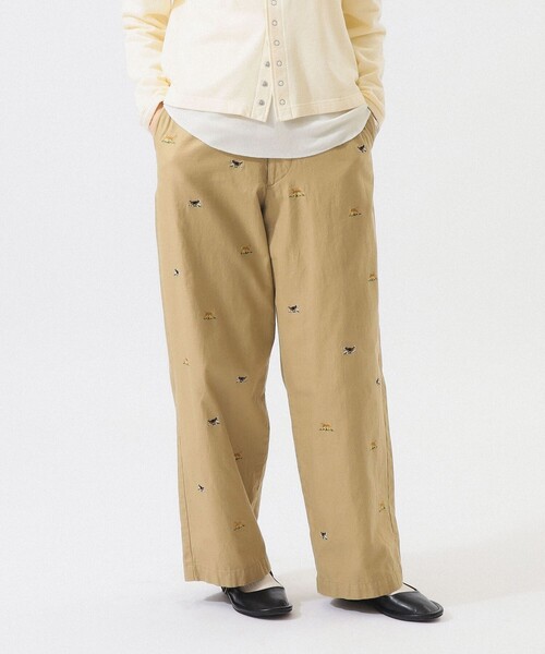 BEAMS BOY（ビームス ボーイ） ワイドパンツ チノパン ボーイ ドッグ