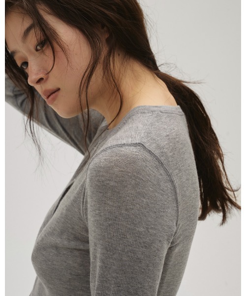 todayful Henleyneck Soft Tops グレー TODAYFUL tシャツ Henleyneck Soft Tops レディース : ZOZOTOWN Yahoo