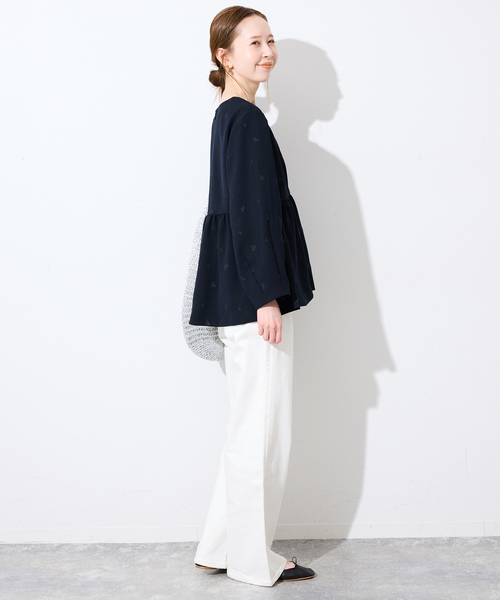 美品★SLOBE IENA スローブイエナ★セットアップ パンツスーツ ネイビー SLOBE IENA（スローブイエナ） オールインワン 「WEB限定/追加」ハーフ