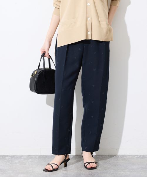 新品タグつき スローブイエナ SLOBE IENA（スローブイエナ） パンツ フラワー刺繍セットアップ