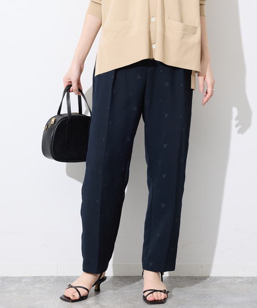 SLOBE IENA（スローブイエナ） パンツ フラワー刺繍セットアップ