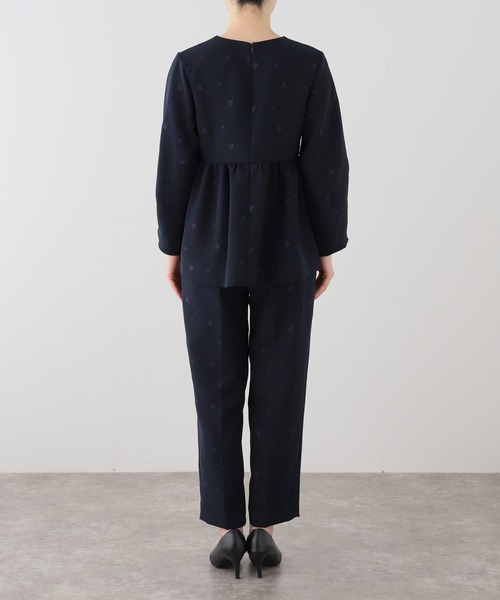 SLOBE IENA（スローブイエナ） パンツ フラワー刺繍セットアップ