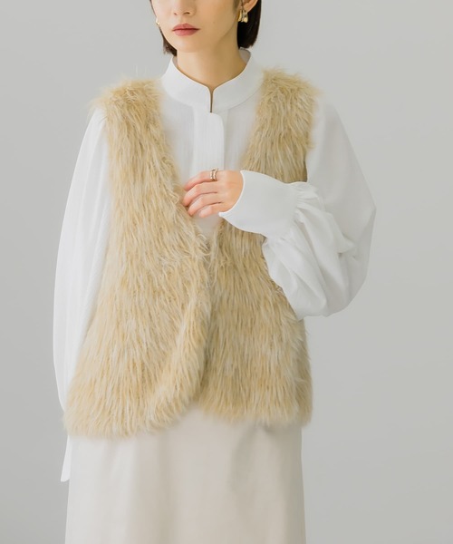 「KBF」 長袖チュニック ONE チャコールグレー レディース_画像5