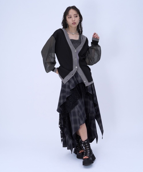 【HARE】2WAYレイヤーBIGカーディガン HARE（ハレ） カーディガン 2WAYレイヤーBIGカーディガン(HARE