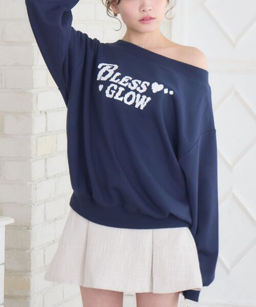 ※♡miiko♡※ MSGM【美品】レーススウェット Emsexcite（エムズエキサイト） トレーナー スウェット 裏起毛裾レース