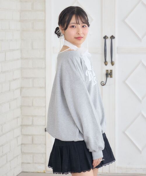 ※♡miiko♡※ MSGM【美品】レーススウェット Emsexcite（エムズエキサイト） トレーナー スウェット レース