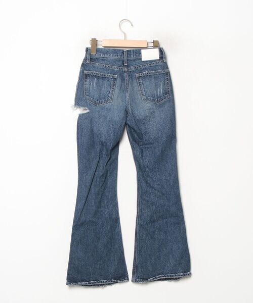 「GYDA」 ブーツカットデニムパンツ X-SMALL インディゴブルー レディースの画像