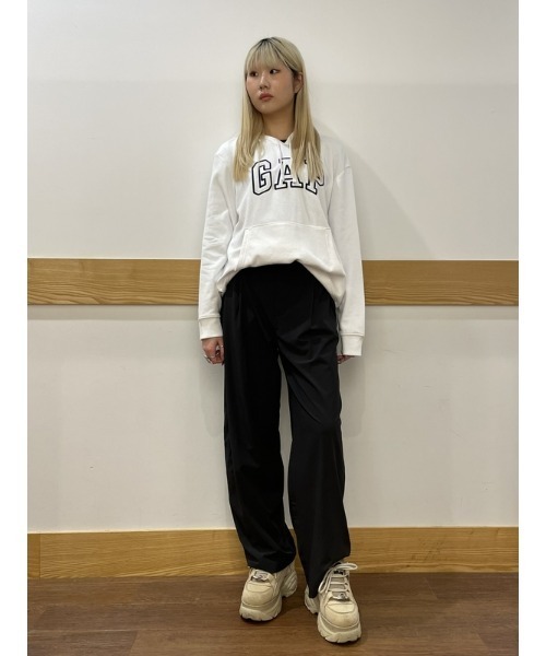 「GAP」 プルオーバーパーカー L ホワイト レディース_画像5