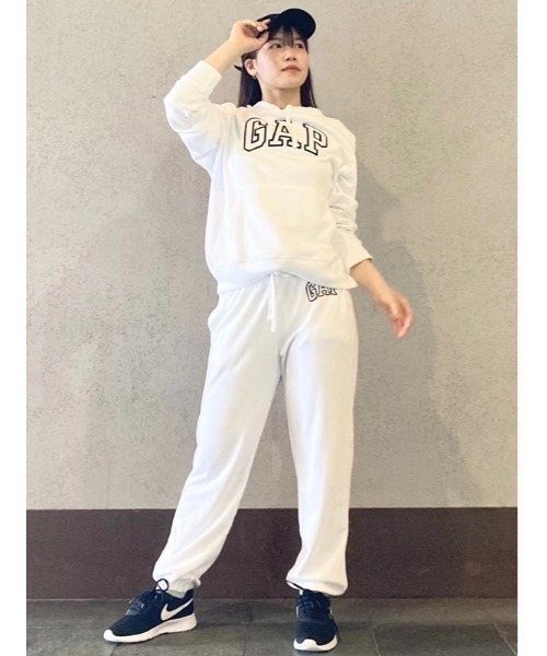 「GAP」 プルオーバーパーカー L ホワイト レディース_画像7