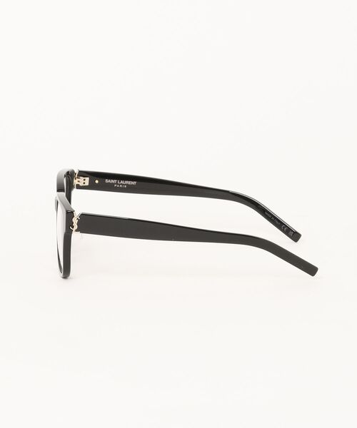 伊達メガネ メガネ 眼鏡 「SAINT LAURENT/サンローラン」スクエア メガネ SL M165/F 001 54 ブラック レディース メンズの画像