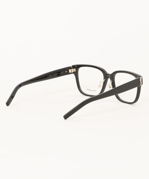 伊達メガネ メガネ 眼鏡 「SAINT LAURENT/サンローラン」スクエア メガネ SL M165/F 001 54 ブラック レディース メンズの画像