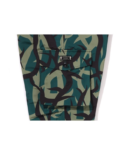 「A BATHING APE」 パンツ LARGE グリーン メンズの画像