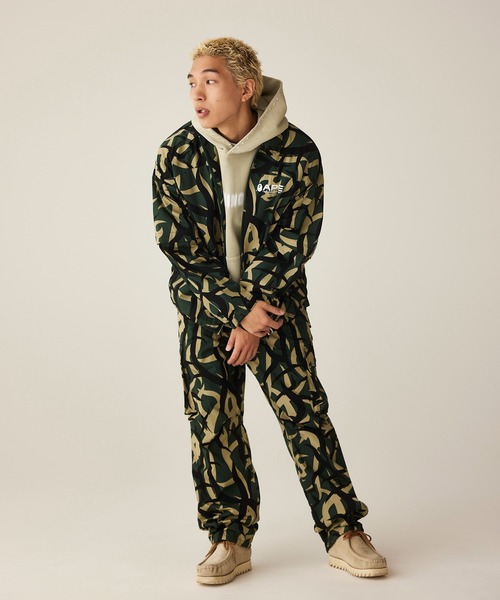 「A BATHING APE」 パンツ LARGE グリーン メンズの画像