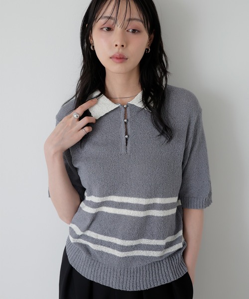 ✨希少✨ POLO ラルフローレン サマーニット ボーダー　レディースS LIAN（リアン） サマーニット ニット セーター ボーダーポロサマー