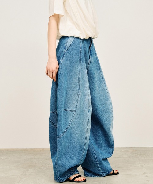 ジーンズ デニム デニムパンツ レディースの画像