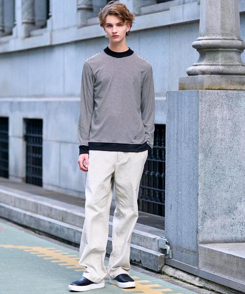 「DRESSTERIOR」 長袖Tシャツ 91 ブラック メンズ_画像3