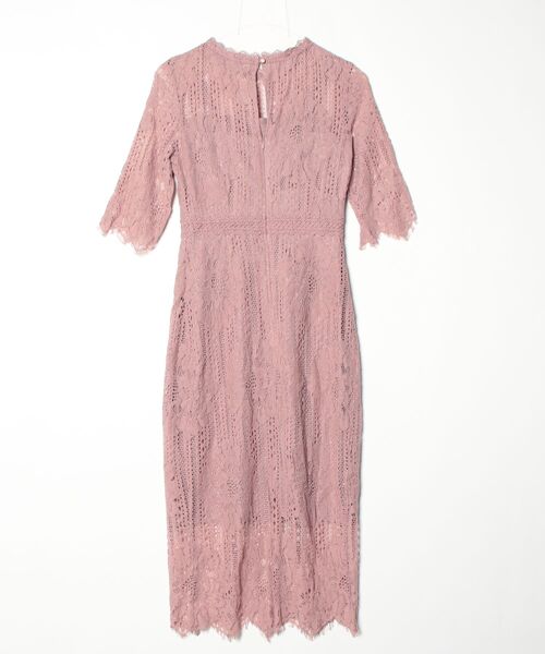 「DRESS PLUS」 長袖ワンピース S ピンク レディース_画像2