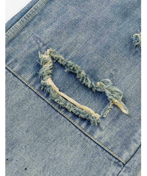 ジーンズ EJ， 5P DISTRESSED JEANS メンズの画像