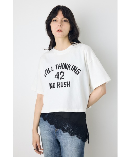 AZUL BY MOUSSY（アズールバイマウジー） tシャツ 半袖 カスレプリント