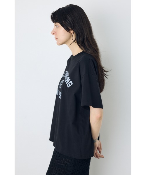 半袖Tシャツ ブレード プリント 黒/S AZUL BY MOUSSY（アズールバイマウジー） tシャツ 半袖 カスレプリント