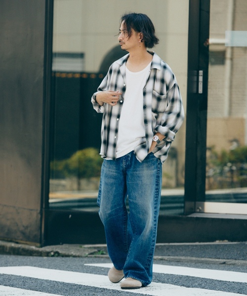 「JOURNAL STANDARD relume」 長袖シャツ MEDIUM アイボリー メンズ_3