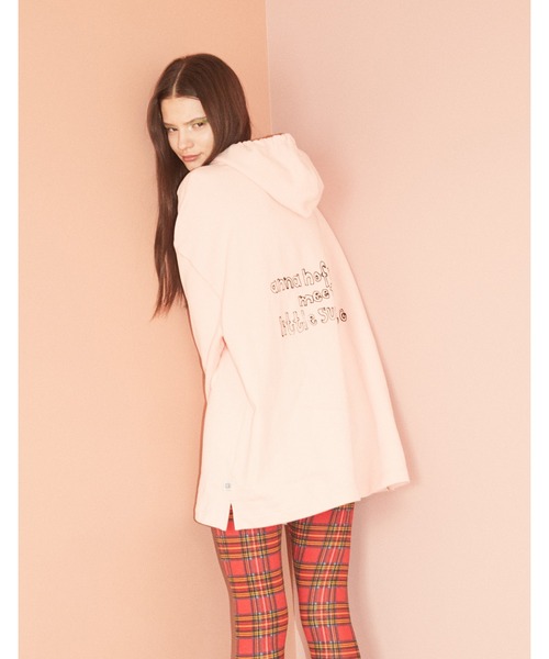 「Little sunny bite」 ジップアップパーカー SMALL ブラック レディース_画像2