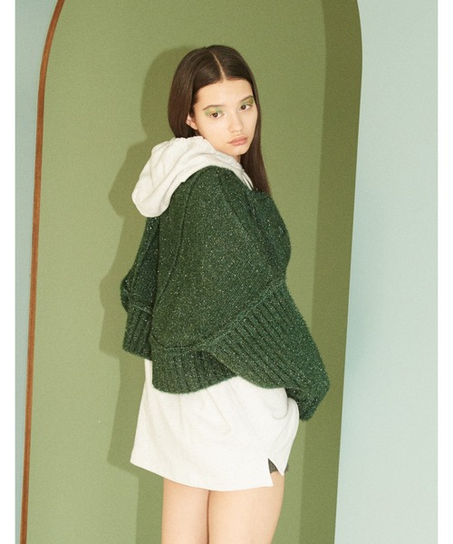 「Little sunny bite」 ジップアップパーカー SMALL ブラック レディース_画像6