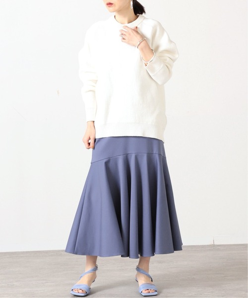 「VERMEIL par iena」 フレアスカート 38 ネイビー レディース_画像6