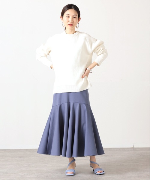 「VERMEIL par iena」 フレアスカート 38 ネイビー レディース_画像9