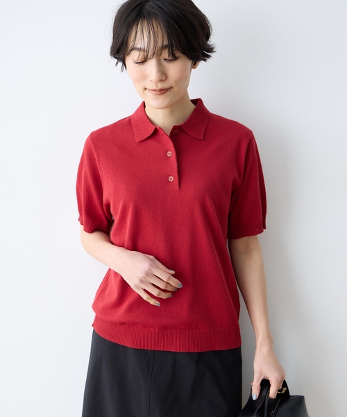 DECOY SINCE 1981 tシャツ 半袖 ポロカラーサマーニット「ハンド