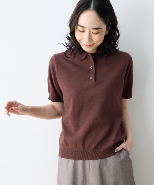 DECOY SINCE 1981 tシャツ 半袖 ポロカラーサマーニット「ハンド
