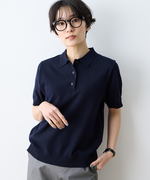 DECOY SINCE 1981 tシャツ 半袖 ポロカラーサマーニット「ハンド