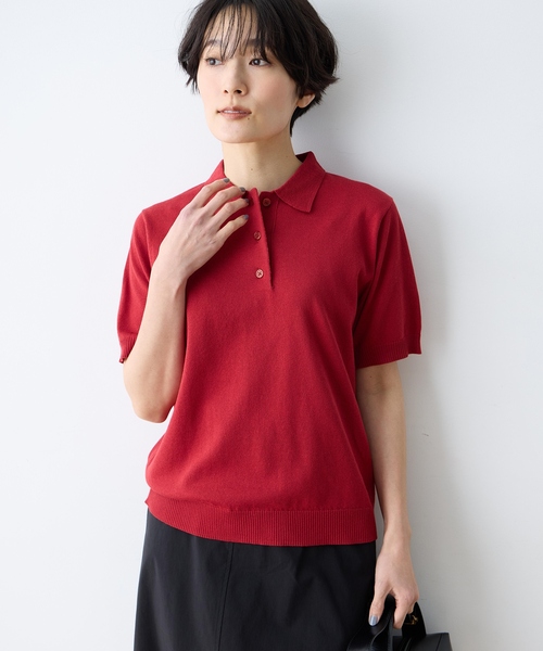 DECOY SINCE 1981 tシャツ 半袖 ポロカラーサマーニット「ハンド