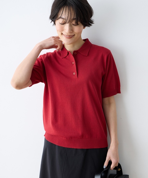 DECOY SINCE 1981 tシャツ 半袖 ポロカラーサマーニット「ハンド