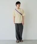 サマーニット セーター ニット ポリメッシュニ...の詳細画像1
