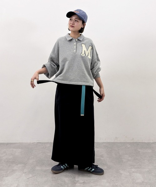 「niko and...」 スウェットカットソー LARGE ネイビー レディース_画像3