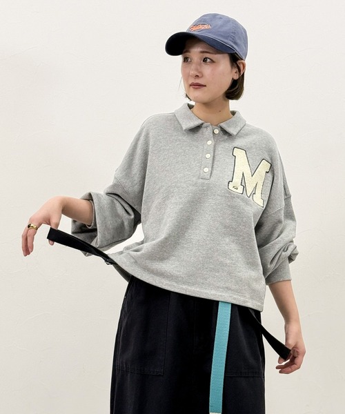 「niko and...」 スウェットカットソー LARGE ネイビー レディース_画像4