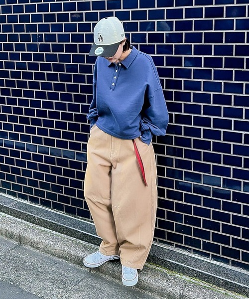 「niko and...」 スウェットカットソー LARGE ネイビー レディース_画像8