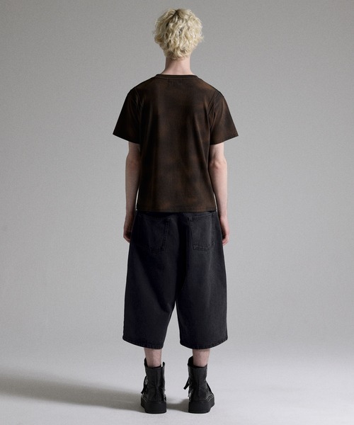 GRANCY ステッチパッチハーフデニムパンツ M GRANCY ハーフパンツ ジーンズ 短パン 「GRANCY」Stitch Patch Half
