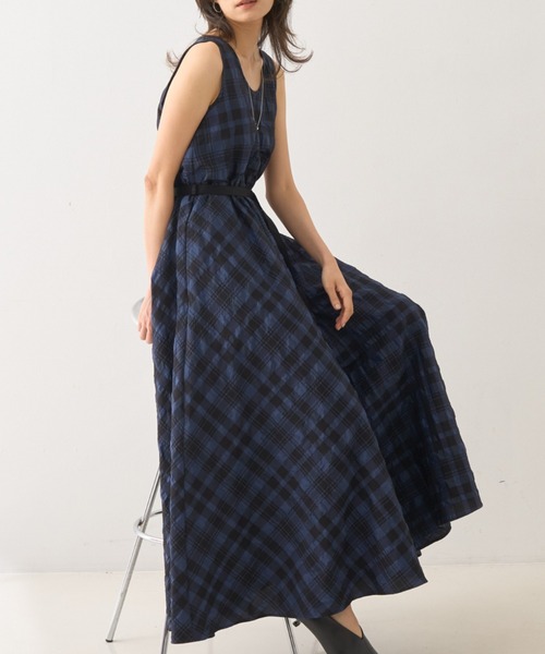 極美品 定価6.3万 DESIGNWORKS ジャスミンチェックフレアワンピース DESIGNWORKS（デザインワークス） ワンピース ジャスミンチェック