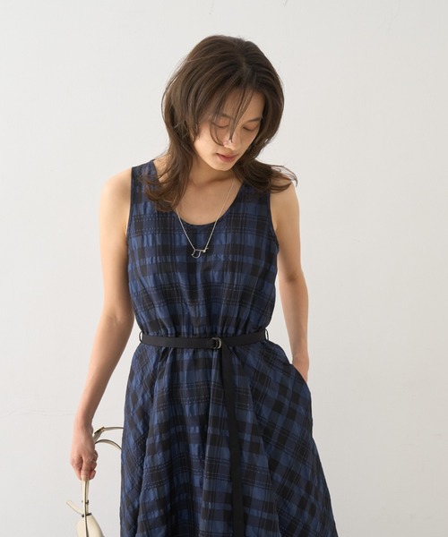 極美品 定価6.3万 DESIGNWORKS ジャスミンチェックフレアワンピース DESIGNWORKS（デザインワークス） ワンピース ジャスミンチェック