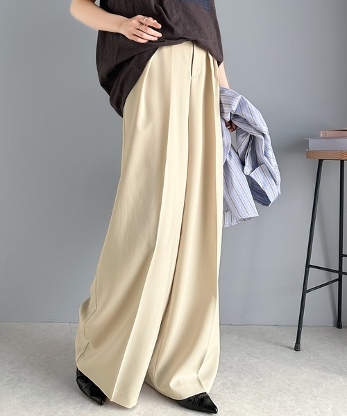 「classicalelf」 スラックス LARGE チャコール レディース_画像9