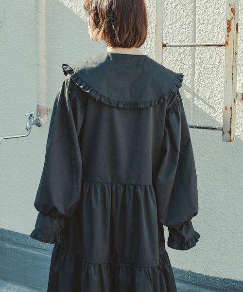 「kutir」 長袖ワンピース MEDIUM ブラック レディース_画像5